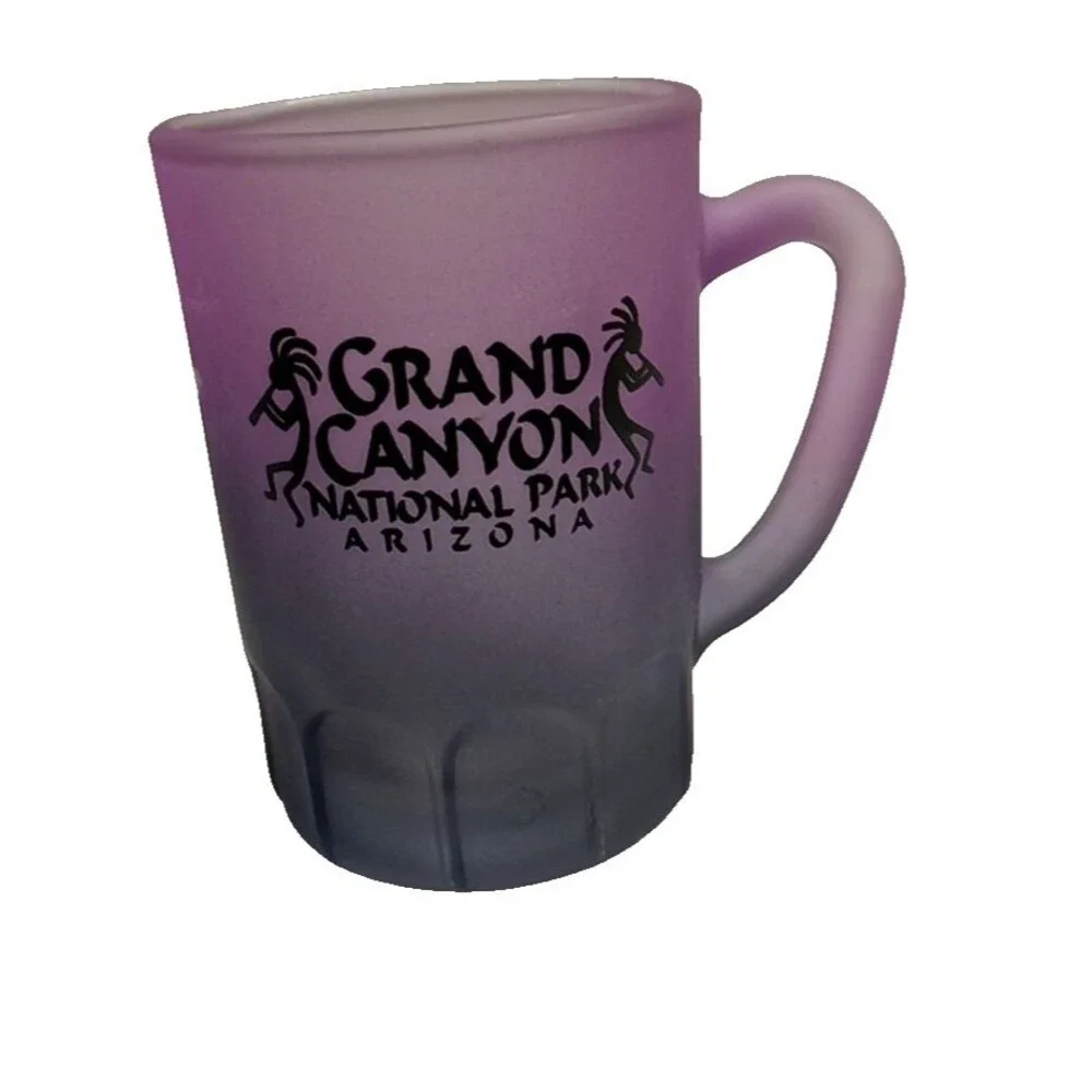 grand canyon national park Arizona  Purple Shot Glass With Handle